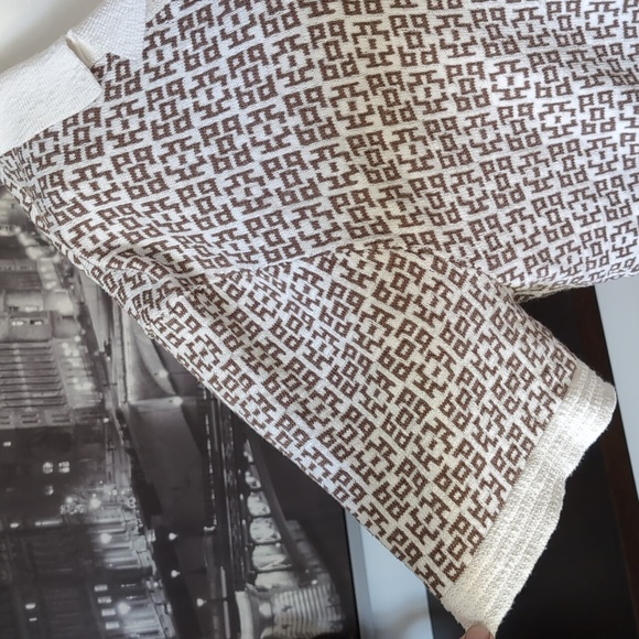 Abercrombie & Fitch Mens Brown/White Button Down Cardigan,XL. - Picture 2 of 12